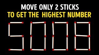 15 Tricky Matchstick Puzzles Only Brilliant Minds Can Solve [upl. by Pack247]