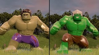 LEGO Marvels Avengers  Hulk vs Excelsior Hulk  CoOp Fight  Free Roam Gameplay HD 1080p [upl. by Krasnoff135]