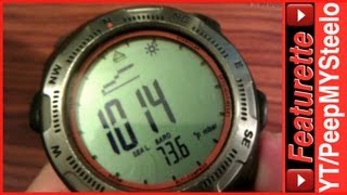 Highgear Altimeter Watch of the Altiware Watches in the Summit Model With Digital Compass [upl. by Anolahs]