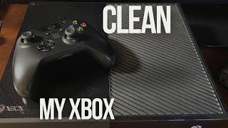 HOW I CLEAN AN XBOX ONE  HOW DO I CLEAN INSIDE MY XBOX CLEAN MY XBOX WITH ME  CLEANING MOTIVATION [upl. by Neelac]