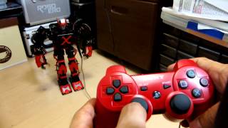 Wireless control of ROBOXERO with PS3 SIXAXIS [upl. by Kissie]