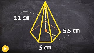 How to find the volume of a pentagonal pyramid [upl. by Idnic]