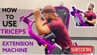 Planet fitness triceps extension machine  how to use triceps extension machine at planet fitness [upl. by Anirbac]