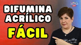 👌2 FORMAS de DIFUMINAR con ACRÍLICO  Hola Color [upl. by Aliuqet799]