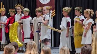 2024 Paideia 3rd Grade Greek Gods Presentation [upl. by Ahsilek]