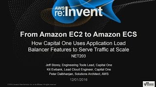 AWS reInvent 2016 EC2 to ECS Capital One uses Balancer Features to Serve Traffic NET203 [upl. by Ennaxxor]