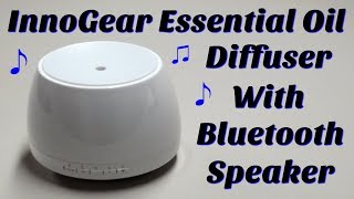 InnoGear Bluetooth Aroma Diffuser  Review amp Demo [upl. by Werby82]