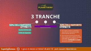 PLANETWIN365 BONUS SCOMMESSE fino a 300€ di bonus benvenuto Planetwin365 per un nuovo conto gioco [upl. by Mullac]