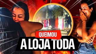 FUI AJUDAR UMA LOJA  QUE PEGOU FOGO  incêndios [upl. by Gustafsson]