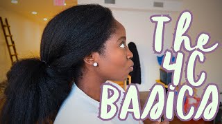 Day 29 THE BASICS How to take care of 4c NATURAL HAIR [upl. by Thordis]