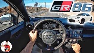 The 2022 Toyota GR86 is the Best Way to Start or Improve Performance Driving POV Drive Review [upl. by Noraed]