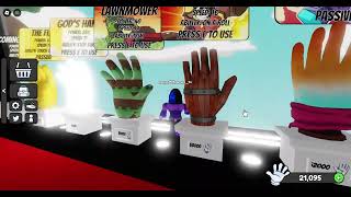 Playing slap battles using Hallow jack Glove [upl. by Intisar]