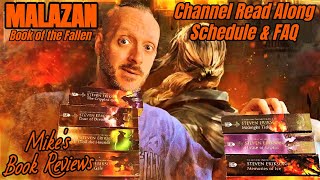 Malazan Book of the Fallen Channel Read Along Schedule amp FAQ [upl. by Mailand]