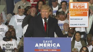 Morning Rush Trump teases 2024 run at Texas rally [upl. by Dustie786]