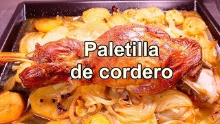 receta de Paletilla de cordero al horno  Recetas de cocina faciles rapidas y economicas de hacer [upl. by Lisbeth]