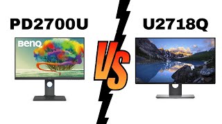 BenQ PD2700U vs Dell U2718Q  Which Monitor Is Better [upl. by Lesko]