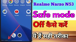 Realme Narzo N53 Safe mode kaise band kare Realme Narzo N53 Safe mode remove [upl. by Wiggins140]