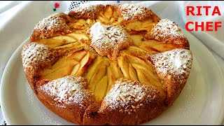 TORTA DI MELE E MANDORLE🍎RITA CHEF  Soffice e scioglievole vi conquisterà [upl. by Galateah]