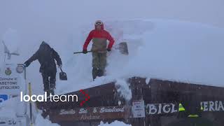 Grandi nevicate in Appennino la situazione allAbetone 3 gennaio 2021 [upl. by Ashwin]