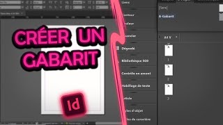 TIPS Indesign  Créer un gabarit [upl. by Zile]