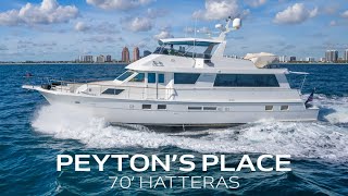 1990 70 Hatteras Yacht quotPeytons Placequot For Sale  26 North Yachts [upl. by Yknarf375]