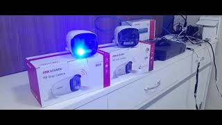 Hikvision  Câmera Strobo e DVR Acusense Turbo HD 50 [upl. by Cattier868]