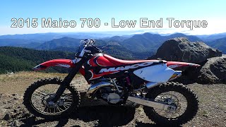 2015 Maico 700  Low End Torque  Hillclimbing at Diamond Mill [upl. by Avek]