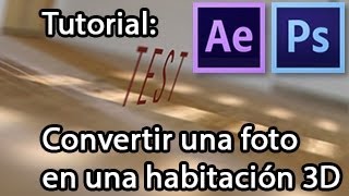 Tutorial de After Effects ¡Convertir una foto en una habitación en 3D [upl. by Maite]