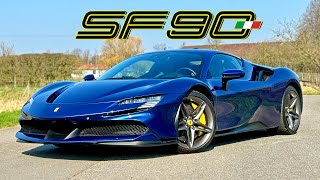 1000HP Ferrari SF90 Stradale  REVIEW on AUTOBAHN [upl. by Sollows]