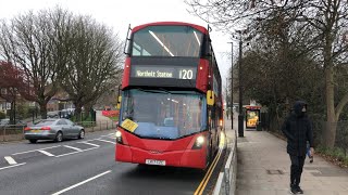 Short Journey on Metroline Route 282 and Buses at Northolt Station [upl. by Isayg]