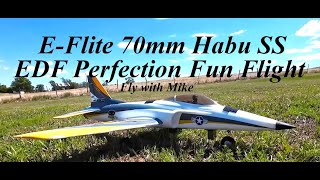 EFlite 70mm Habu SS EDF Perfection Fun Flight Fly with Mike [upl. by Uzzial]