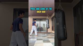 Pros and Cons of the Back Kick🔥 shorts martialarts taekwondo backkick mma [upl. by Amada]