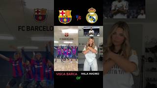 Visca Barca❤️ vs Hala Madrid 🤍 football realmadrid barcelona halamadrid viscabarsa trending [upl. by Lenneuq]