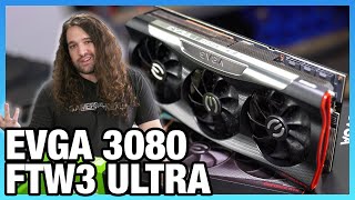 EVGA RTX 3080 FTW3 Ultra Review Thermals Overclocking Noise Power amp XOC Records [upl. by Niltac635]