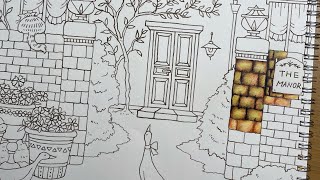 How to Colour Stonework in Prismacolor  Romantic Country by Eriy  The Manor Colour Along Part 1 🪨 [upl. by Archangel]