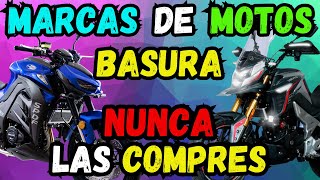 Marcas de MOTOS BASURA Que NUNCA debes COMPRAR [upl. by Sidonnie480]