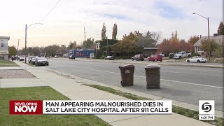 Police Naked man appearing malnourished dies in Salt Lake City hospital after 911 callers reported [upl. by Irrehs159]