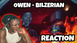 AMERICAN REACTS TO SWEDISH RAP Owen  Bilzerian ENGLISH LYRICS [upl. by Gefen207]