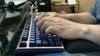 Ducky One 3 ft KTT Haluhalo Switches Typing Sound Test No Talking ASMR [upl. by Oraneg848]