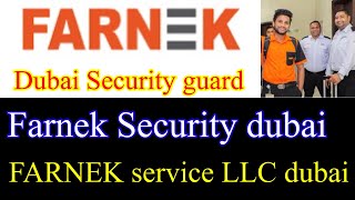 Farnek Security dubai  farnek service dubai  farnek LLC [upl. by Sedlik237]