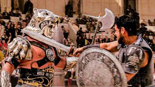 Máximo vs Tigris de la Galia  Gladiador  Clip en Español [upl. by Ahsatak]