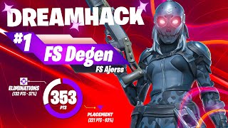 🏆 1ST PLACE in DREAMHACK 13500  Fortnite Dreamhack Highlights [upl. by Hallimaj]