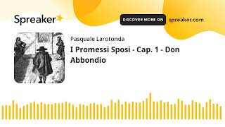 I Promessi Sposi  Cap 1  Don Abbondio [upl. by Enellij228]