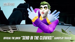 MultiVersus  Official The Joker quotSend in the Clownsquot Gameplay Trailer [upl. by Reo]