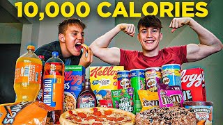 10000 Calorie Challenge VS My Little Brother [upl. by Eniale471]