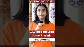 Akanksha Chouhan Qualified RIMC Dec 2023 Exam  RIMC Coaching Patna  RIMC Coaching Center [upl. by Ilagam]