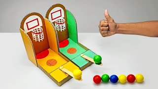 How To Make Basketball Arcade Board Game  game from cardboard [upl. by Innor988]