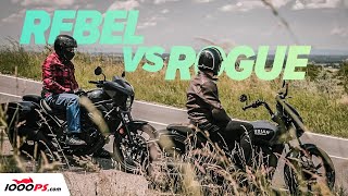 Indian Scout Rogue vs Honda CMX1100 Rebel T [upl. by Clari]