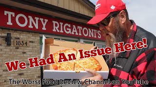 Tony Rigatonis Pizza Review New Pizzeria foodie honestfoodreviews 519 [upl. by Yhtac156]