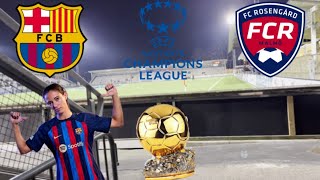 BALLON DOR VINNARE I MALMÖ  FC Rosengård mot FC Barcelona [upl. by Bridge]